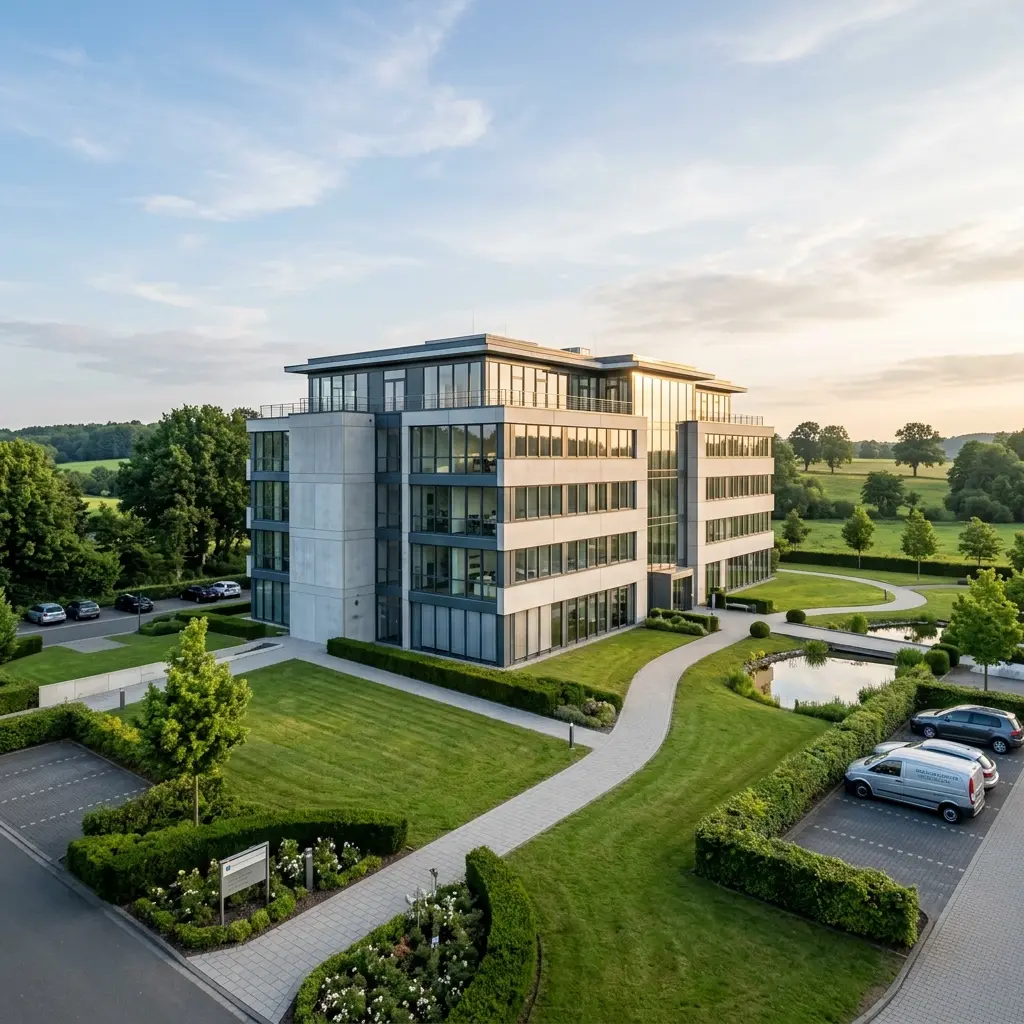 Mitarbeiter der Objektpflege Münsterland bei der Gebäudereinigung